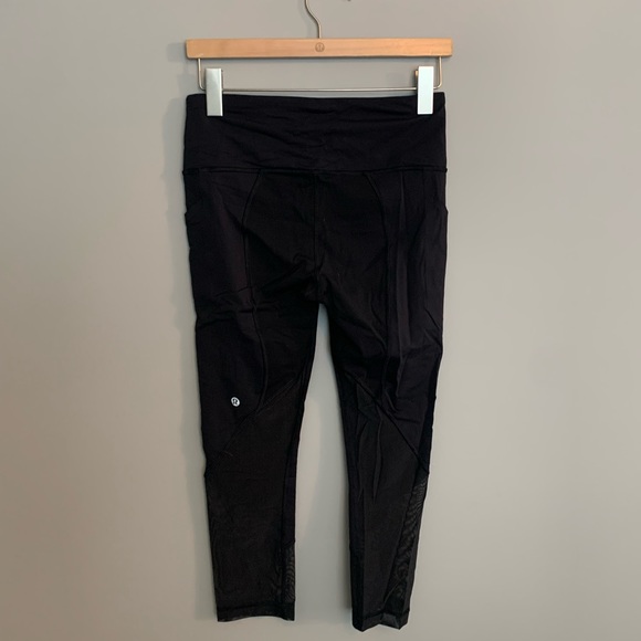 RARE✨EUC Lululemon Pace Rival Crop (Marathon) Black - Picture 7 of 7